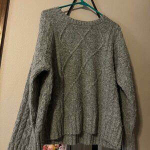 Lucky Brand Gray Knit Sweater